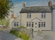 St Margarets Holiday Cottage in Tatworth Painting